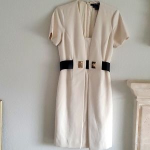 Carlisle/perse off white dress